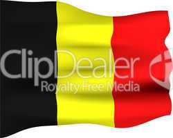 3D Flag of Belgium
