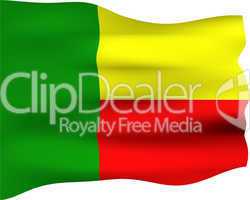 3D Flag of Benin