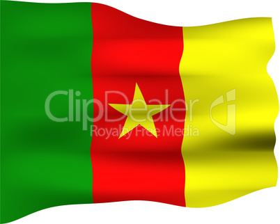 3D Flag of Cameroon
