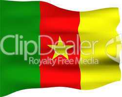3D Flag of Cameroon