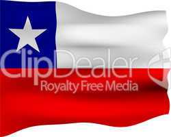 3D Flag of Chile
