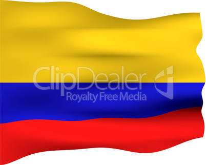 3D Flag of Colombia