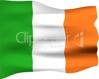 3D Flag of Ireland