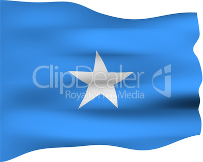 3D Flag of Somalia