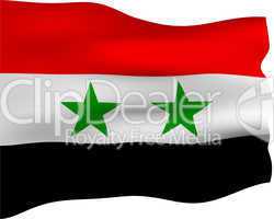 3D Flag of Syria