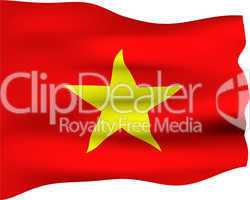 3D Flag of Vietnam