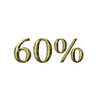 3D Golden 60 Percent