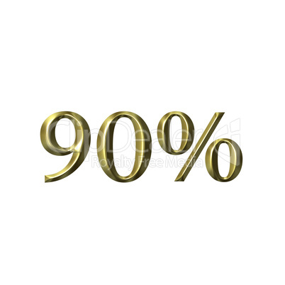 3D Golden 90 Percent