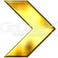 3D Golden Arrow