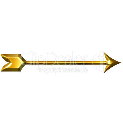 3D Golden Arrow