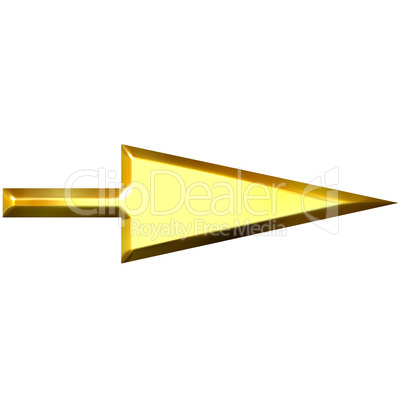 3D Golden Arrow