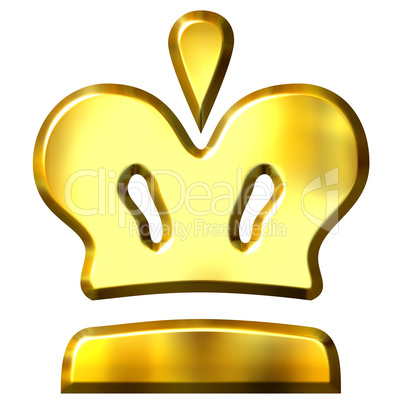 3D Golden Crown