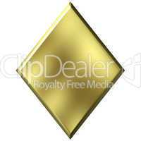 3D Golden Diamond