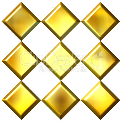 3D Golden Diamonds