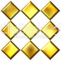 3D Golden Diamonds