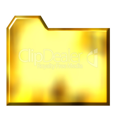 3D Golden Folder