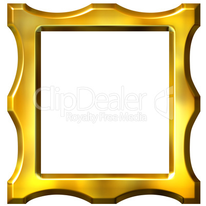 3D Golden Frame