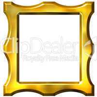 3D Golden Frame