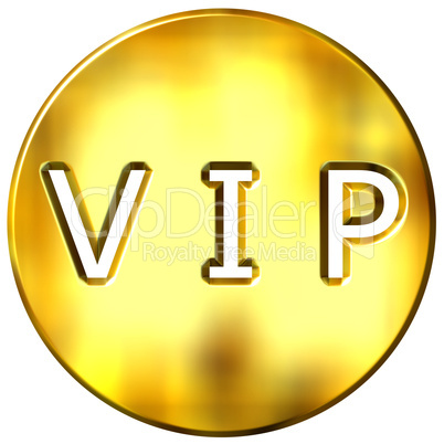 3D Golden Framed VIP