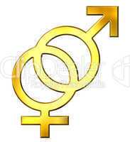3D Golden Gender Union