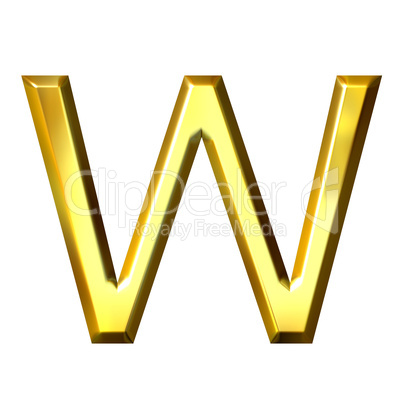 3D Golden Letter w