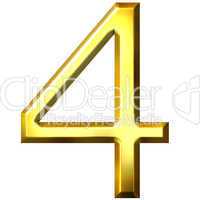 3d golden number 4