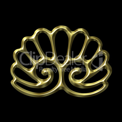 3D Golden Ornament