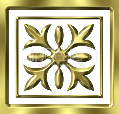 3D Golden Ornament