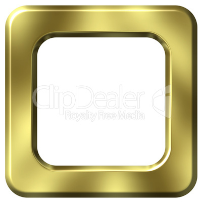 3D Golden Square Frame