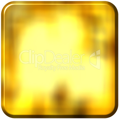3D Golden Square with rounded edges