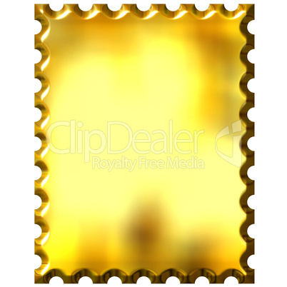 3D Golden Stamp