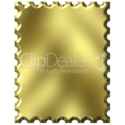 3D Golden Stamp