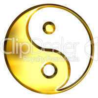 3D Golden Tao Symbol