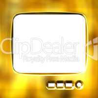 3D Golden TV Frame