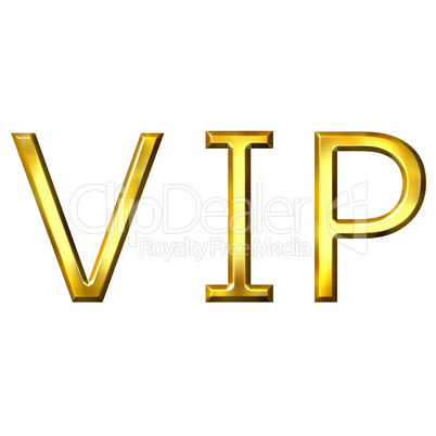 3D Golden VIP