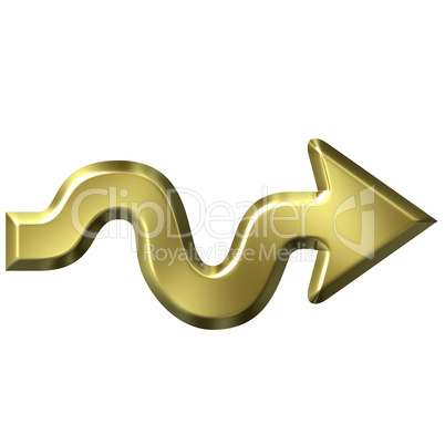 Golden Wavy Arrow