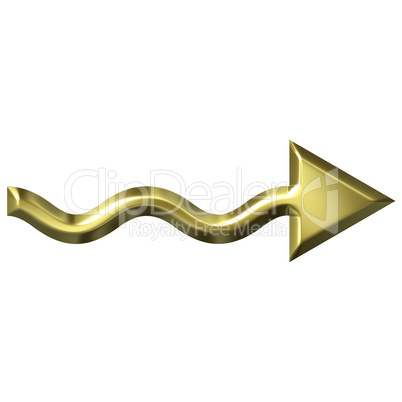 Golden Wavy Arrow