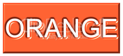 3d Orange Badge