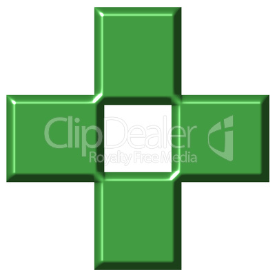 3D Pharmacy Cross