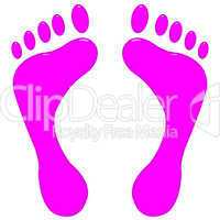 3D Pink Feet