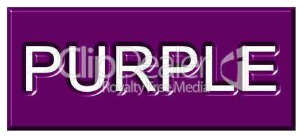 3d Purple Badge