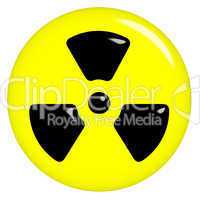 3D Radioactive Symbol