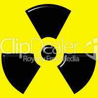 3D Radioactive Sign