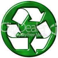 3D Recycling Symbol