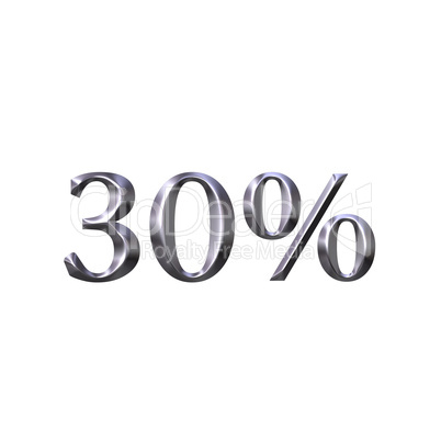 3D Silver 30 Percent