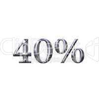 3D Silver 40 Percent