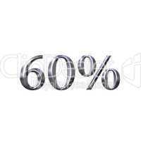 3D Silver 60 Percent
