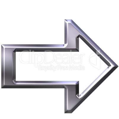 3D Silver Arrow