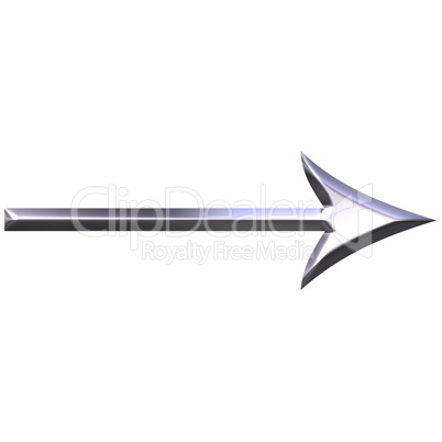 3D Silver Arrow