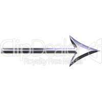 3D Silver Arrow